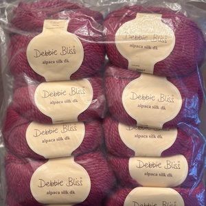 NIP 10 DEBBIE BLISS LUXURY BABY ALPACA SILK DK SKEINS 1.10Lbs